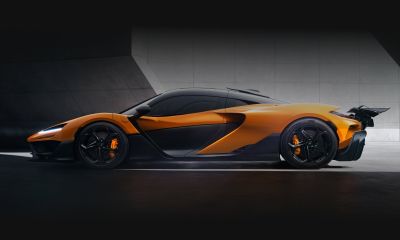 Mclaren W1 orange side profile